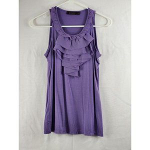 The Limited Purple Ruffled Blouse